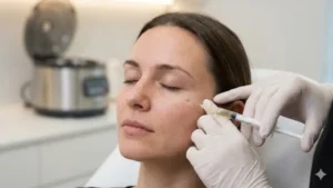 عکس پی آر پی صورت در کلینیک مشهد برای جوانسازی و کلاژن‌سازی