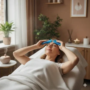 "تصویر مراقبت‌های بعد از کربوکسی تراپی و کاهش التهاب پوست"