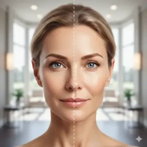 نتیجه عمل بلفاروپلاستی و رفع افتادگی پلک در مشهد توسط متخصص در کلینیک پرنیان