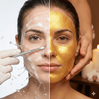 تفاوت پاکسازی و فیشیال صورت در مشهد؛ مقایسه مراحل تخلیه منافذ با ماساژ و آبرسانی تخصصی در کلینیک پرنیان