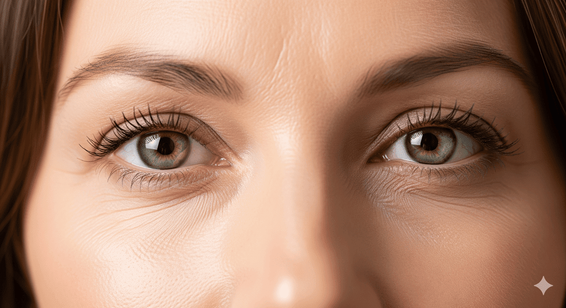 چشمانی زیبا و جوان پس از انجام عمل بلفاروپلاستی موفق در کلینیک پرنیان.