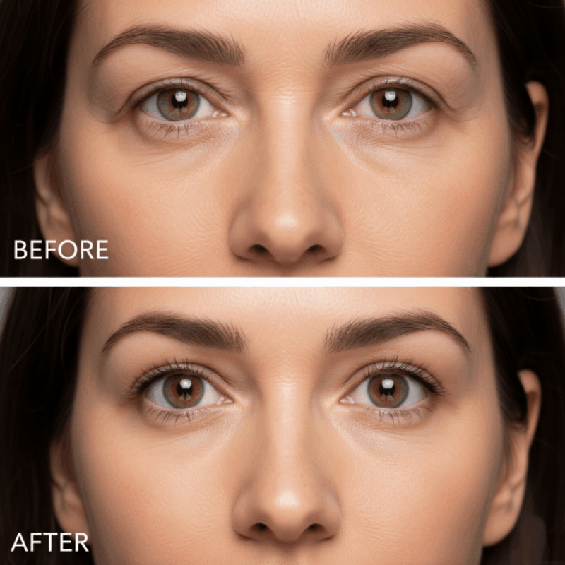 چشمانی زیبا و جوان پس از انجام عمل بلفاروپلاستی موفق در کلینیک پرنیان.