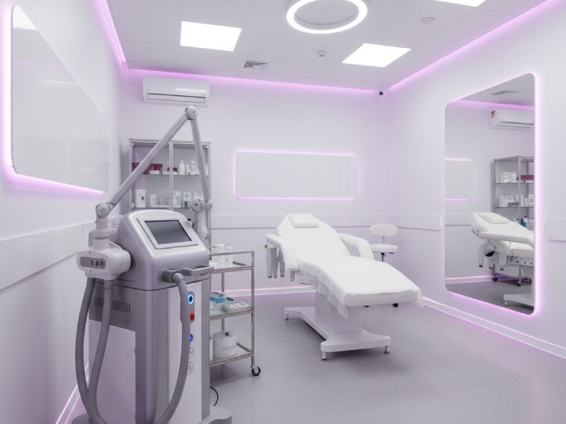 دستگاه الکساندرایت برای لیزر صورت در کلینیک پرنیان