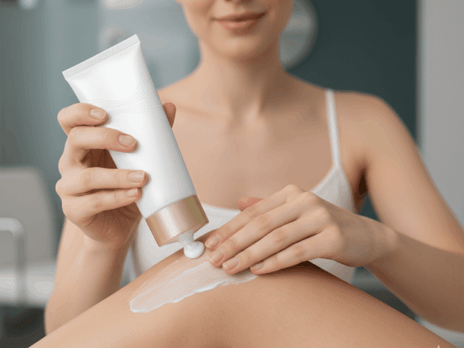 کرم ترمیم کننده بعد از لیزر موهای زائد و مراقبت از پوست حساس