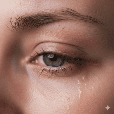 قرمزی و تورم پوست صورت پس از گریه در پوست حساس