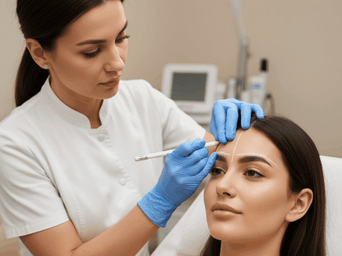 طراحی استراتژیک خط رویش مو قبل از لیزر در کلینیک پرنیان