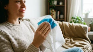 استفاده صحیح از کمپرس یخ برای کاهش ورم و خون‌مردگی لب بعد از تزریق ژل