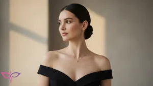 فرم نهایی گردن کشیده و شانه‌های باریک پس از بوتاکس گردن و شانه