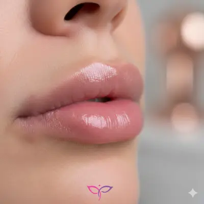 مقایسه تفاوت فرم دهی در مدل ژل لب گیلاسی و مدل روسی در کلینیک زیبایی پرنیان