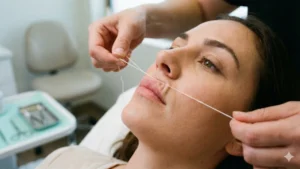 خطرات فشار و کشش ناشی از بند انداختن صورت بر چربی‌های تازه تزریق شده و اصلاح صورت بعد از تزریق چربی