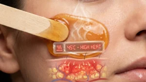 خطرات شیو کردن صورت با وکس صورت بعد از تزریق چربی