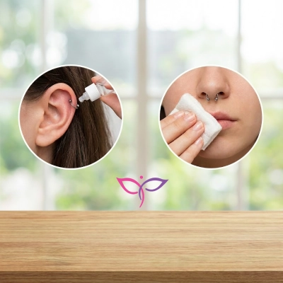 در حالی که رعایت بهداشت برای موارد نشان داده شده در تصویر حیاتی است، باید توجه داشت که مراقبت از پیرسینگ میکرودرمال و خطرات آن بسیار پیچیده‌تر و حساس‌تر می‌باشد.