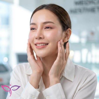 نتیجه موفق لیزر موهای زائد چانه و گردن برای افراد دارای اختلالات هورمونی و پوستی صاف و بدون مو