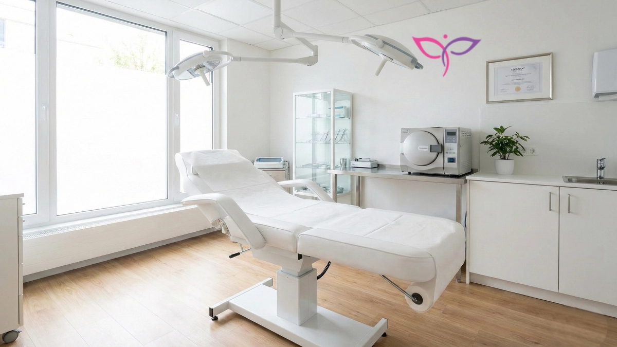 اتاق استریل و مجهز خدمات پیرسینگ در کلینیک پرنیان مشهد