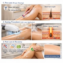 بوی سوختگی مو در لیزر