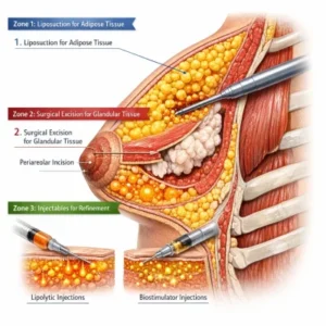 تشخیص ژنیکوماستی از چربی