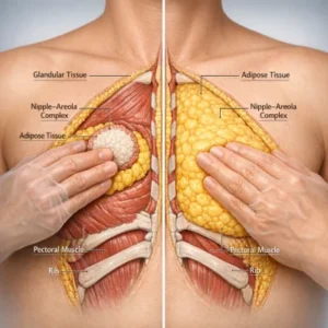 تشخیص ژنیکوماستی از چربی