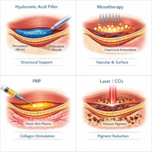 تیرگی و پف زیر چشم