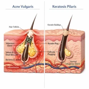 جوش‌های بازو و بدن