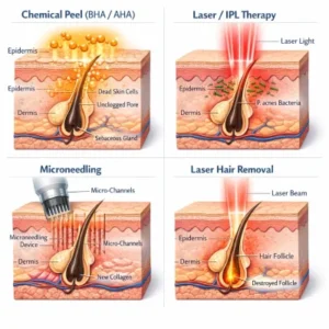 جوش‌های بازو و بدن