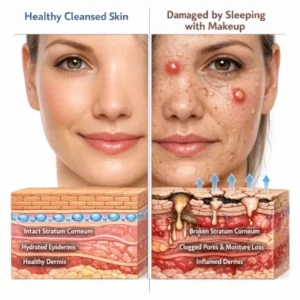 خوابیدن با آرایش