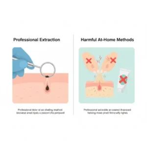 دانه‌های سیاه روی بینی