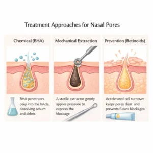 دانه‌های سیاه روی بینی