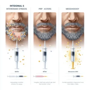 ریزش موی سکه‌ای در ریش آقایان