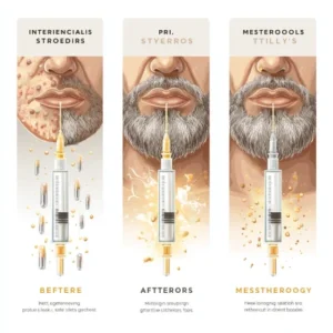 ریزش موی سکه‌ای در ریش آقایان