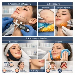 ساکشن غبغب بهتره یا آنزیم