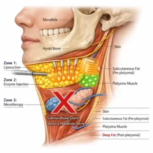 ساکشن غبغب بهتره یا آنزیم