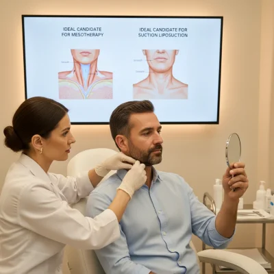 ساکشن غبغب یا مزوتراپی