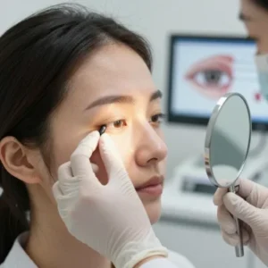 علت پف بالای چشم