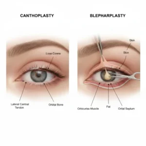 عمل چشم گربهای و بلفاروپلاستی