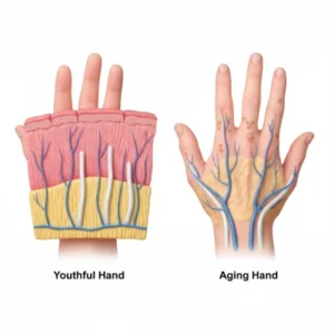 پیر شدن دست ها
