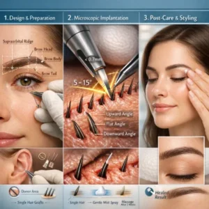 خواب طبیعی در کاشت ابرو